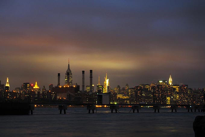 Blick über den East River auf Manhattan